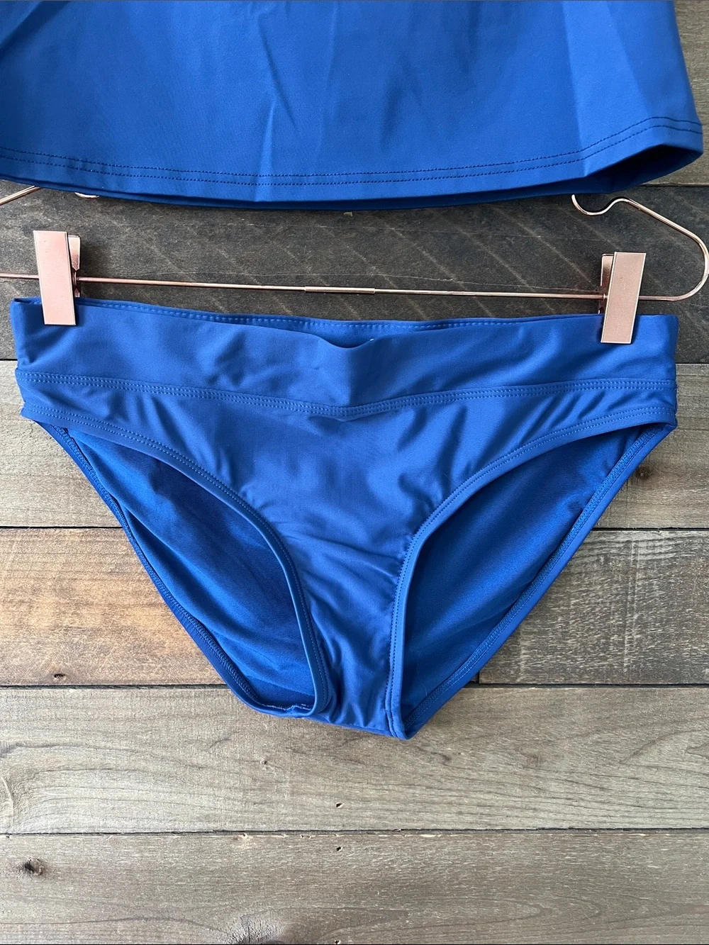 Title Nine Women's Pele Top Lehua Bottom Bikini Swimsuit Set Navy Size Small 32C